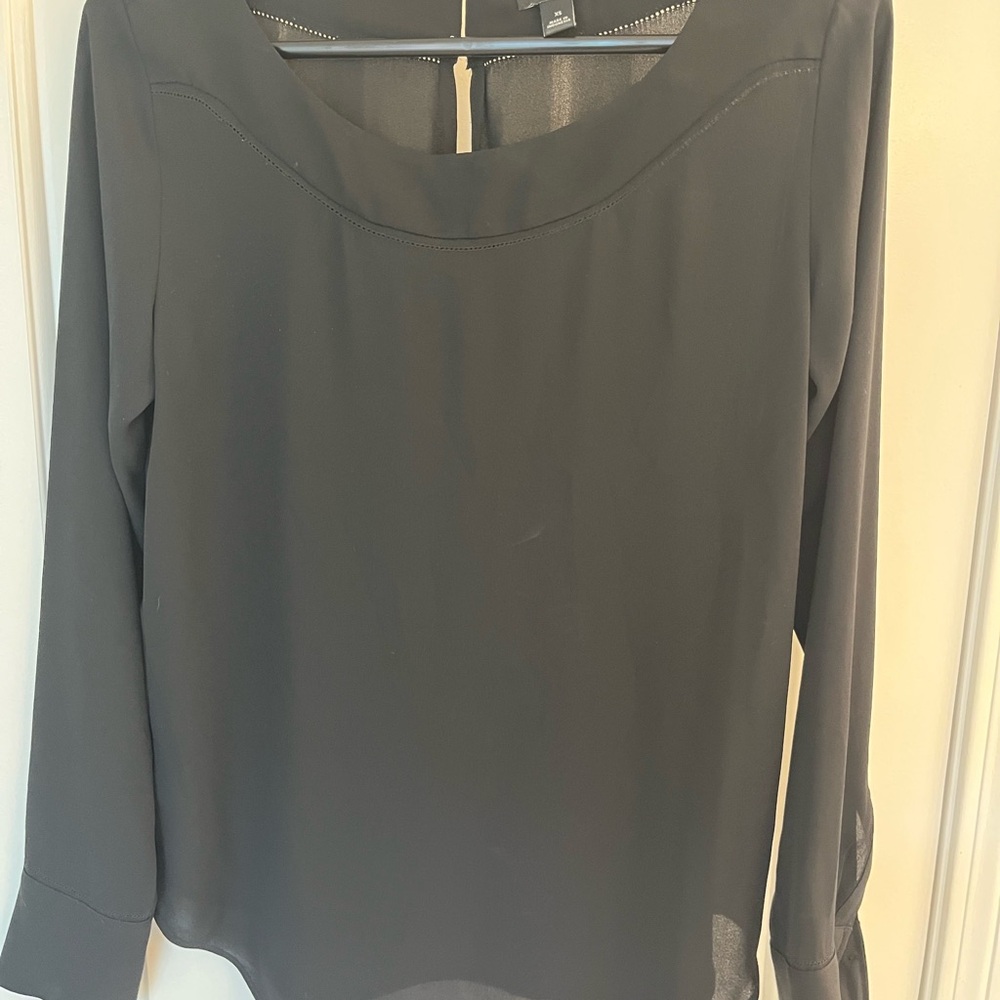 Ann Taylor Classic Black Blouse